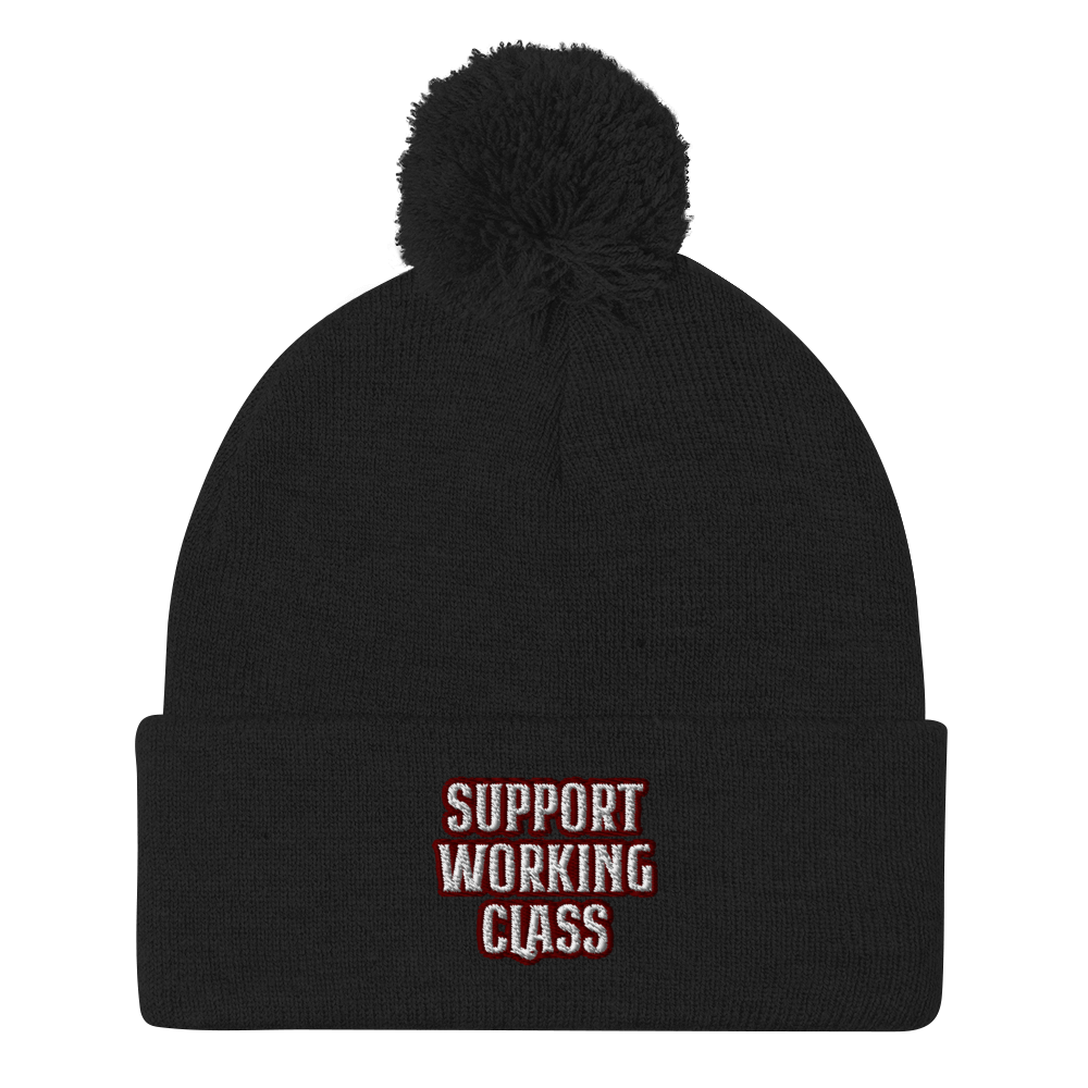 SWC Logo Cuffed Beanie with Pom Pom