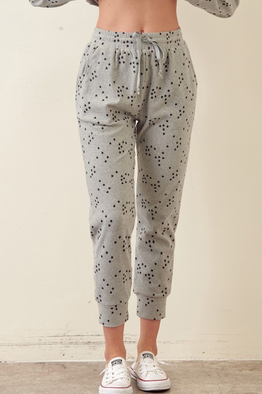 star print joggers