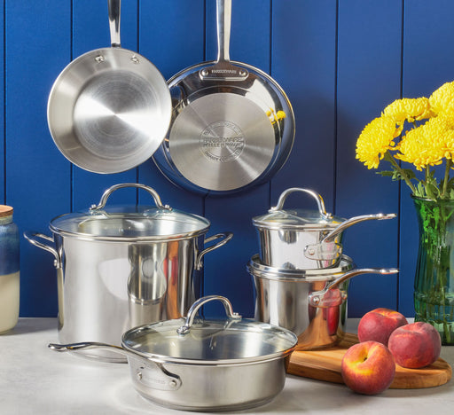 Vigor SS1 Series 1 Qt. Stainless Steel Saucier Pan / Butter Warmer