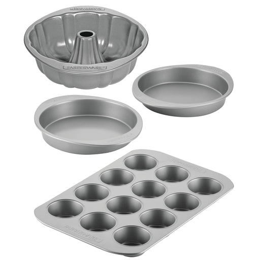 Tanlade 8 Pieces Nonstick Cake Pans 10 Inch Fluted Tube Mold Heavy Duty