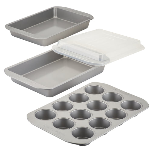 Farberware 47741 Nonstick Bakeware Set, Nonstick Cookie Sheets / Baking Sheets - 2 Piece, Gray