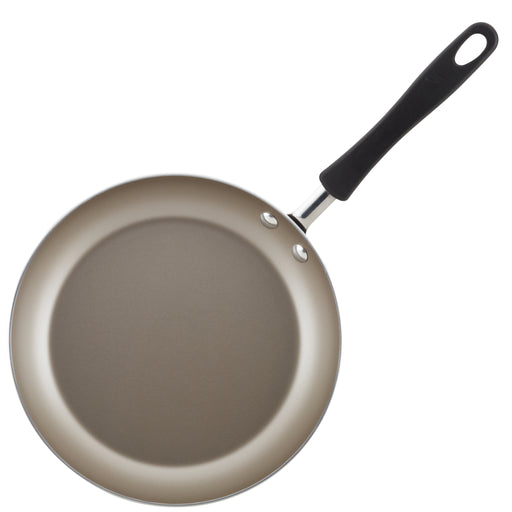 Farberware 14-inch Easy Clean Aluminum Non-Stick Frying Pans/Fry Pan/Skillet with Helper Handle, Black