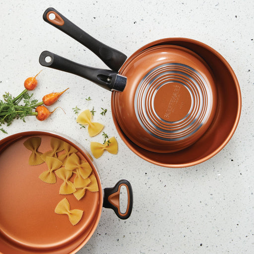  Restaurantware 7 Inch x 3.4 Inch Small Saucepan, 1 Round Small  Pot For Cooking - With Handle, Stain Resistant, Copper Stainless Steel  Kitchen Saucepan, Dishwasher Safe, For Sauces, Creams, Or Dips