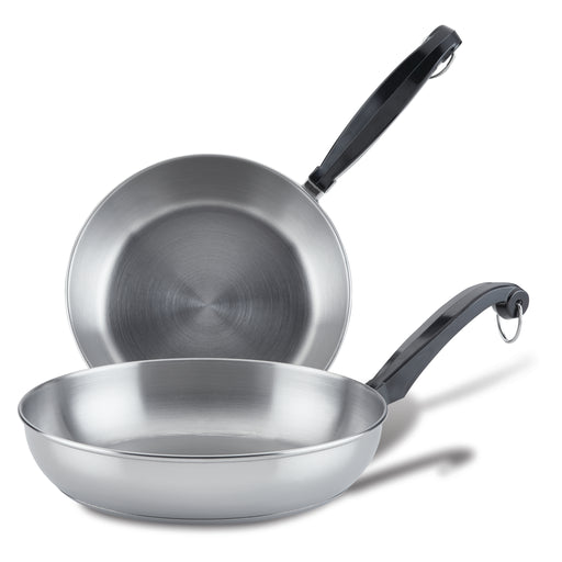 Farberware Classic Series Stainless Steel 4-1/2-Quart Covered Sauté Pan with Helper Handle