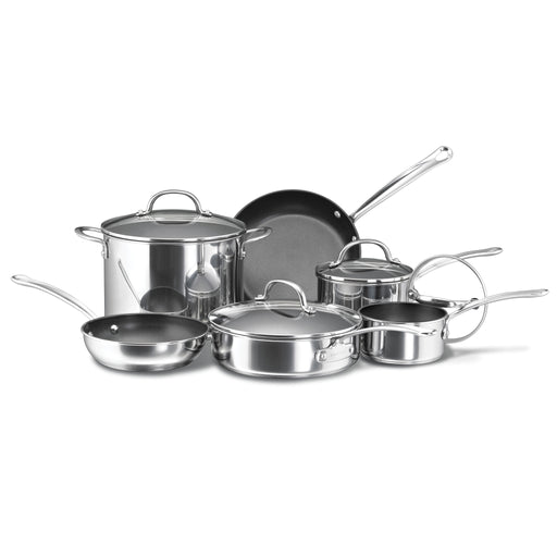 Farberware New Traditions Stainless Steel 12-piece Cookware Set - Bed Bath  & Beyond - 9238561