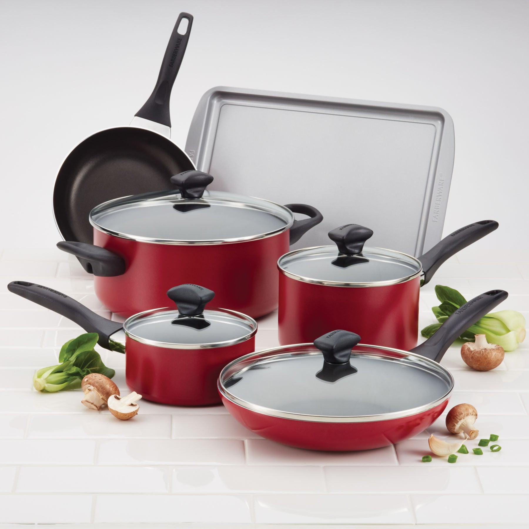 15 Piece Nonstick Cookware Set Farberware Cookware