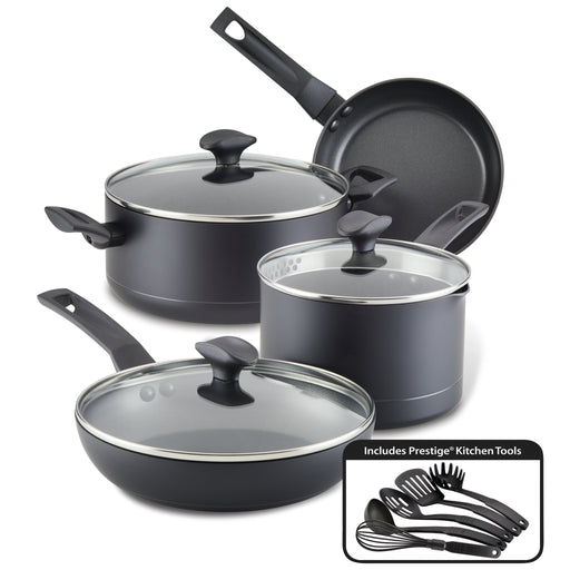 Farberware Millennium Stainless Steel Cookware Pots and Pans Set, 10 Piece  - Yahoo Shopping