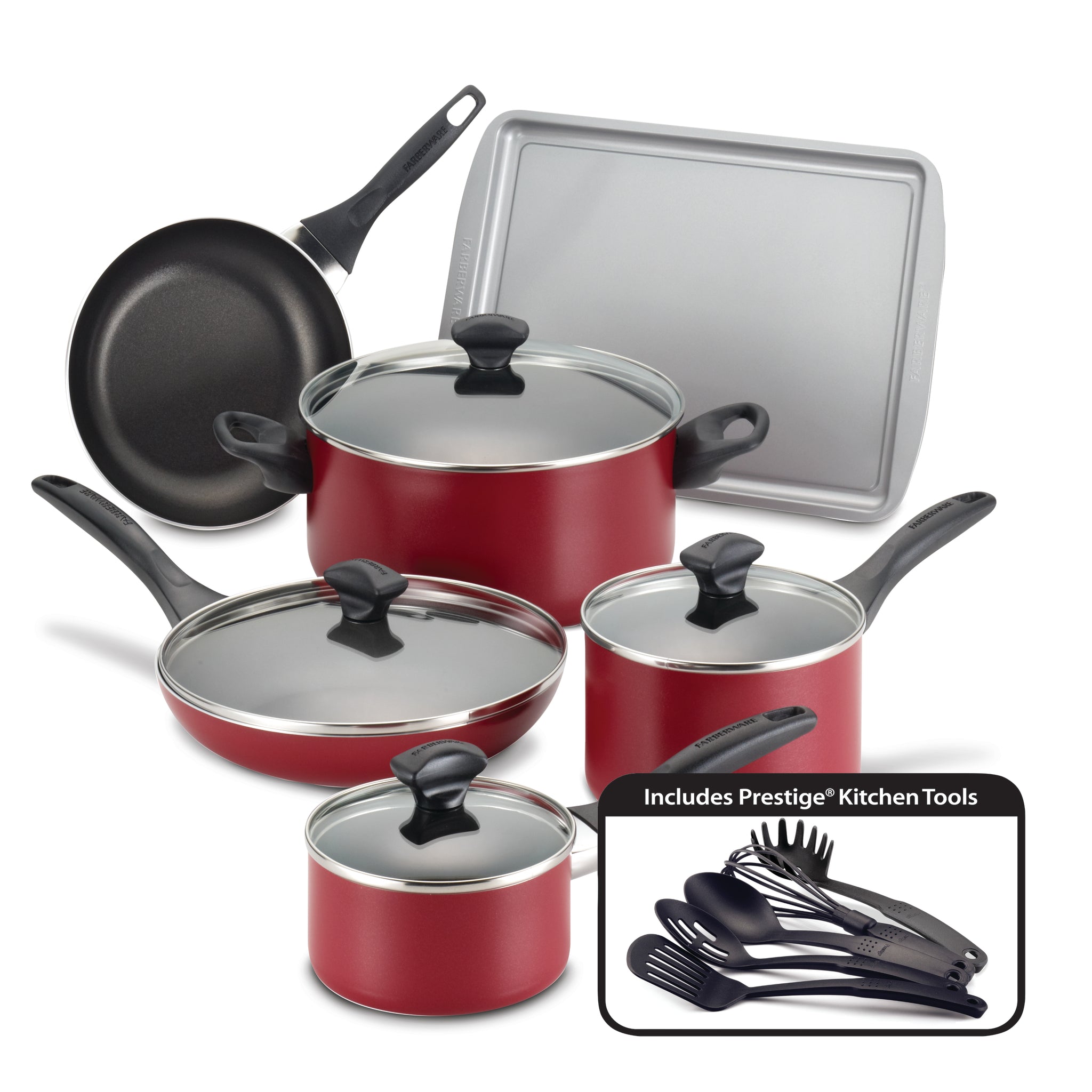 15-Piece Nonstick Cookware Set - Farberware Cookware product image