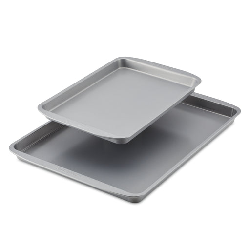09253Farberware Nonstick Bakeware Perforated Pizza Pan and Baking Sheet Set, 2-Piece