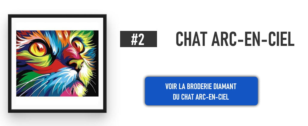 broderie diamant chat arc en ciel blog