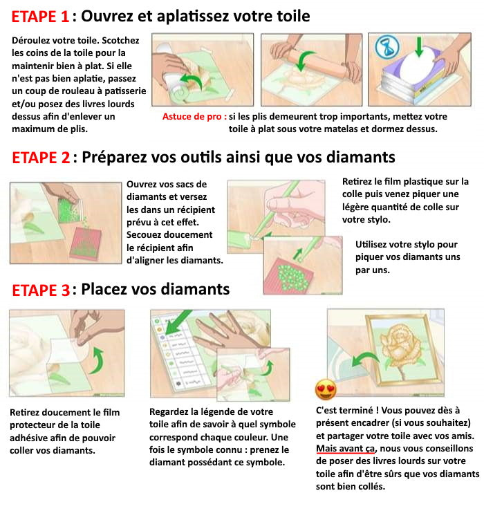 broderie diamant tutoriel simple