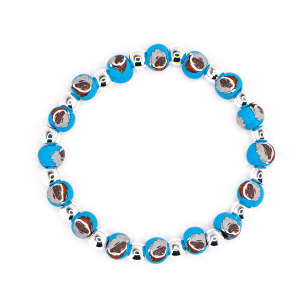 African American Santa Large Bead All Clay Bracelet – Intention Beads