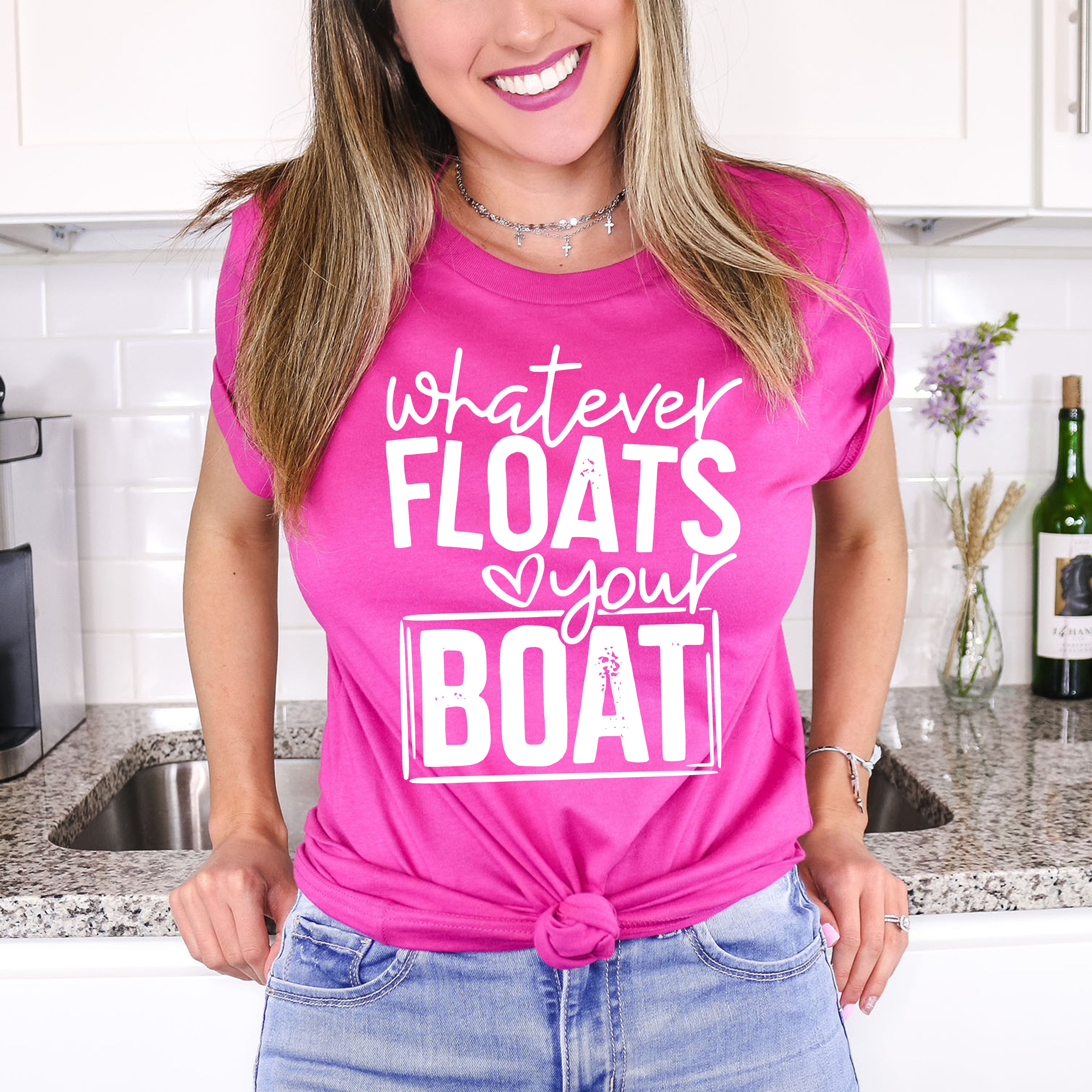 Whatever Floats Your Boat Funny Pirate Ship T-Shirt