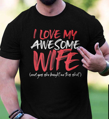 Funny matching i like her bobbers matching shirts for couples - TenStickers