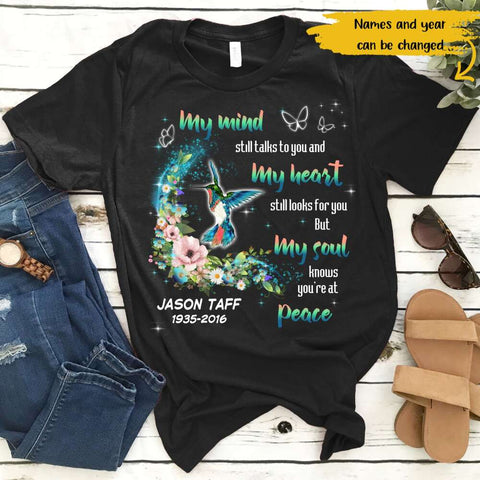 Personalized Fishing in Heaven Memorial Dad Grandpa Custom Name - Standard T- Shirt Christmas - Standard T-Shirt / Black / 3XL