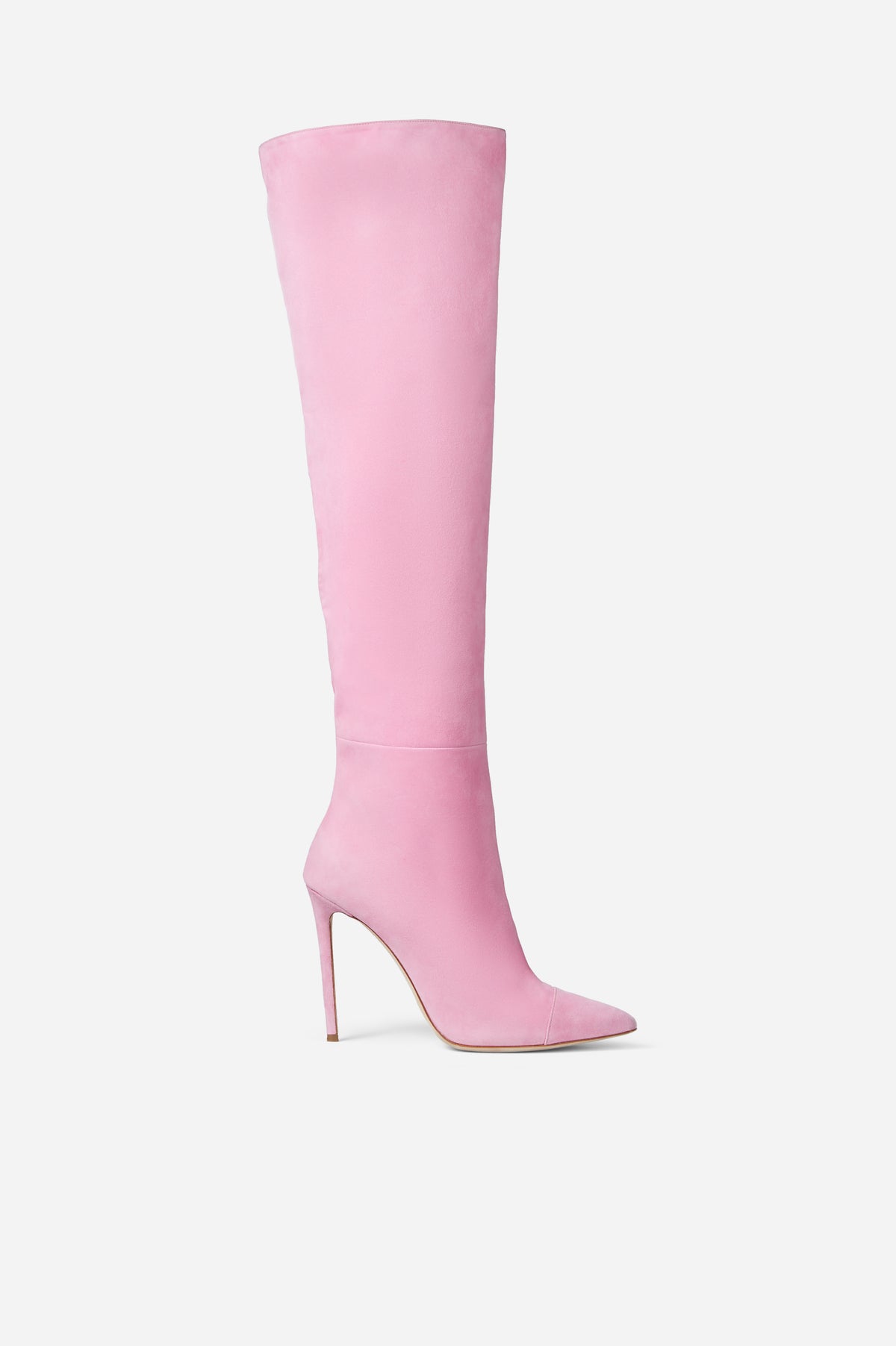 over the knee boots pink