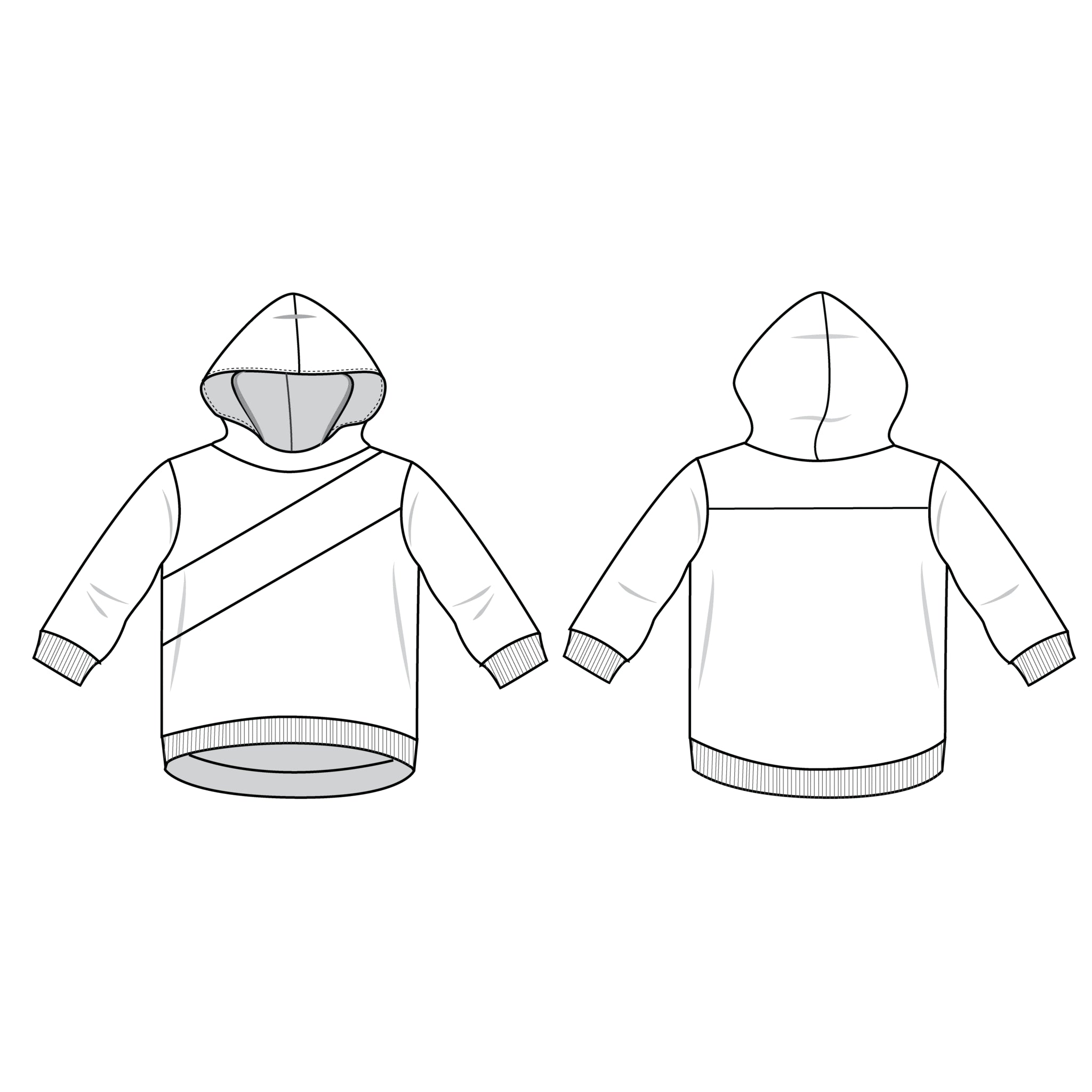hoodie sewing pattern pdf - Brindille & Twig