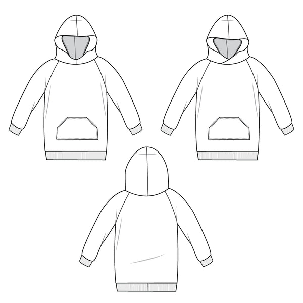 hooded sweatshirt dress : 101 - Brindille & Twig