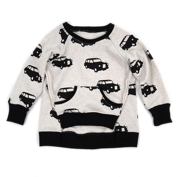 Geo raglan sweatshirt pattern - Brindille & Twig