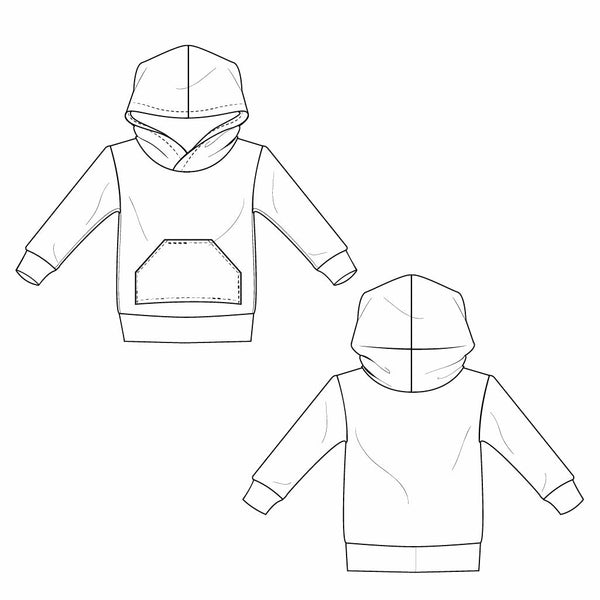 hoodie sewing pattern pdf - Brindille & Twig