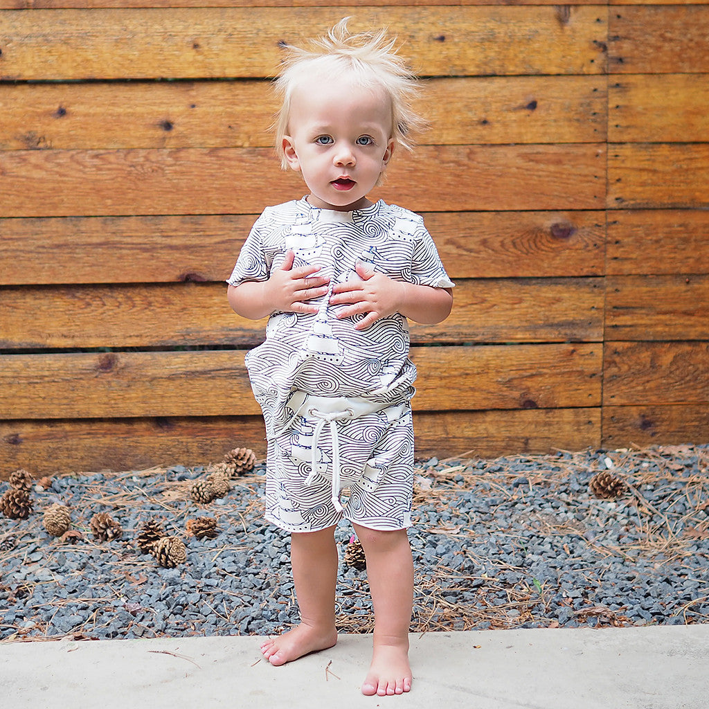 Raw hem edgy shorts sewing pattern by Brindille and Twig - Brindille & Twig