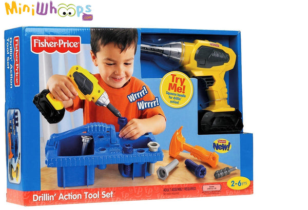 fisher price drillin action tool set