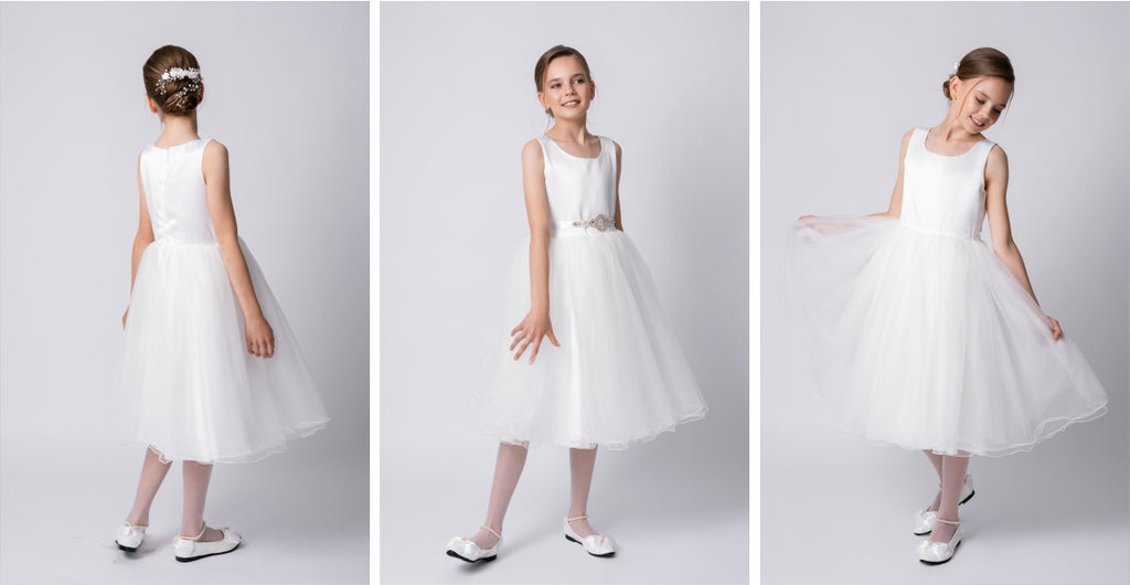 Ana Balahan Adelina Medium Length Classic Flower Girl Dresses Australia Melbourne