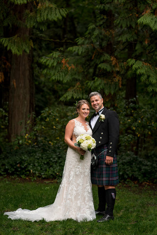 Bride and groom Scottish weddings 