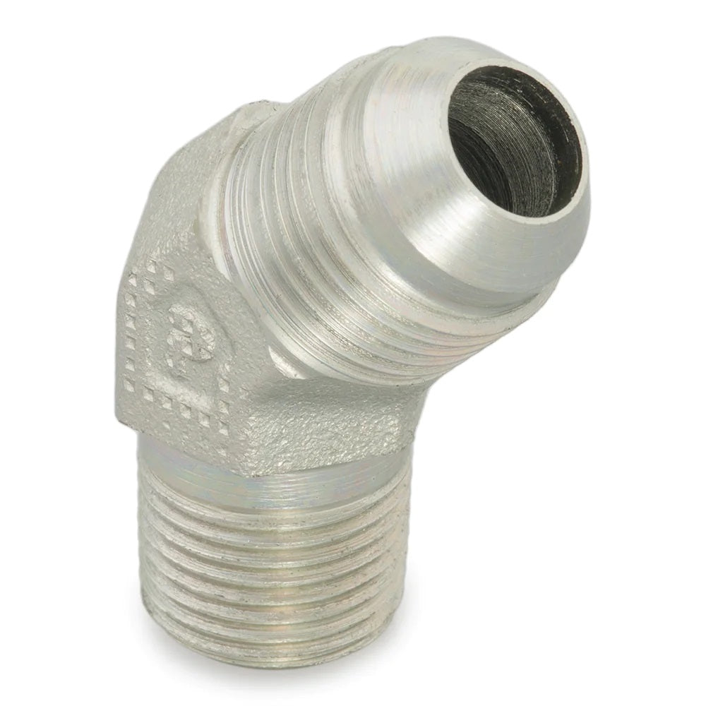 Parker 12 VTX-S Triple-Lok 3/4" 37° JIC Flare X 3/4" NPT 45° Male Elbow Fitting 2503-12-12