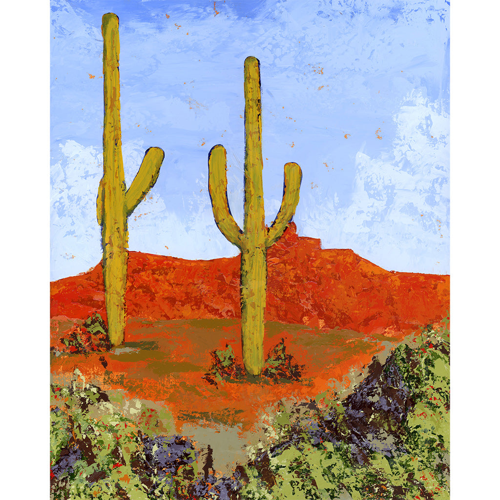 Wondering Aloud Large Landscape Painting 60x48 - The Copper Wolf