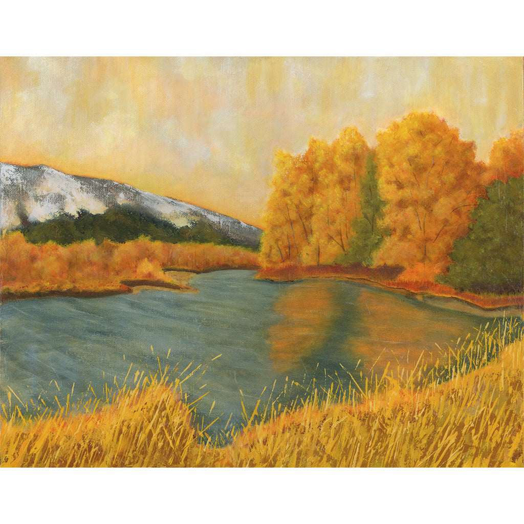 Wondering Aloud Large Landscape Painting 60x48 - The Copper Wolf