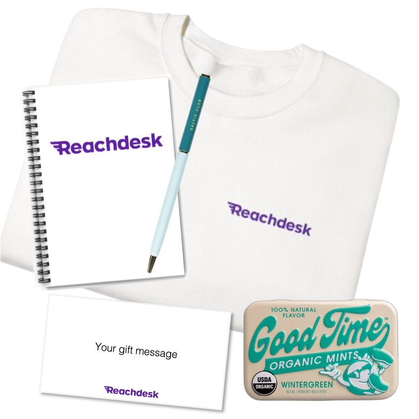 On-Demand Desk Essentials with Branded Crewneck & Notebook
