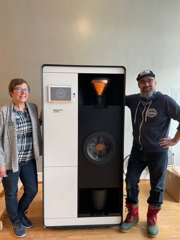 Melissa and Joe with Bellwether Roaster