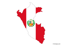 Peru with flag