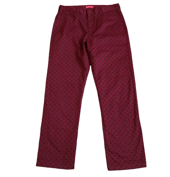 supreme polka dot work pant