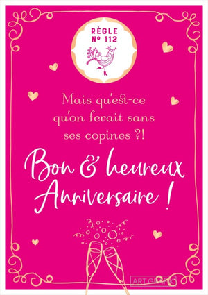 Carte Postale Anniversaire Copines Sans Idee Fixe