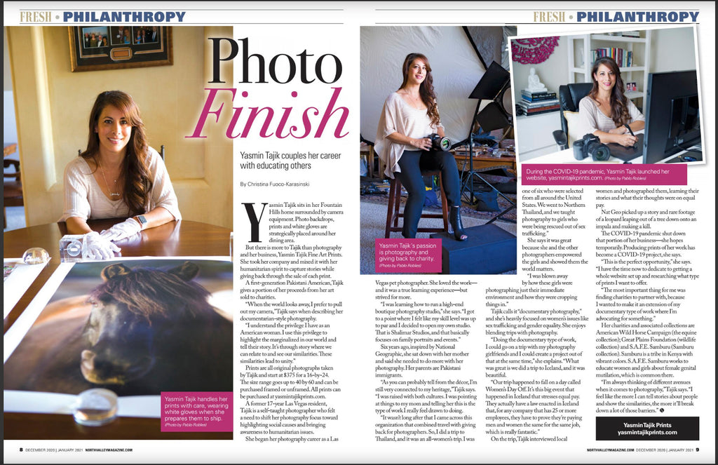 Yasmin Tajik interview North Valley Magazine