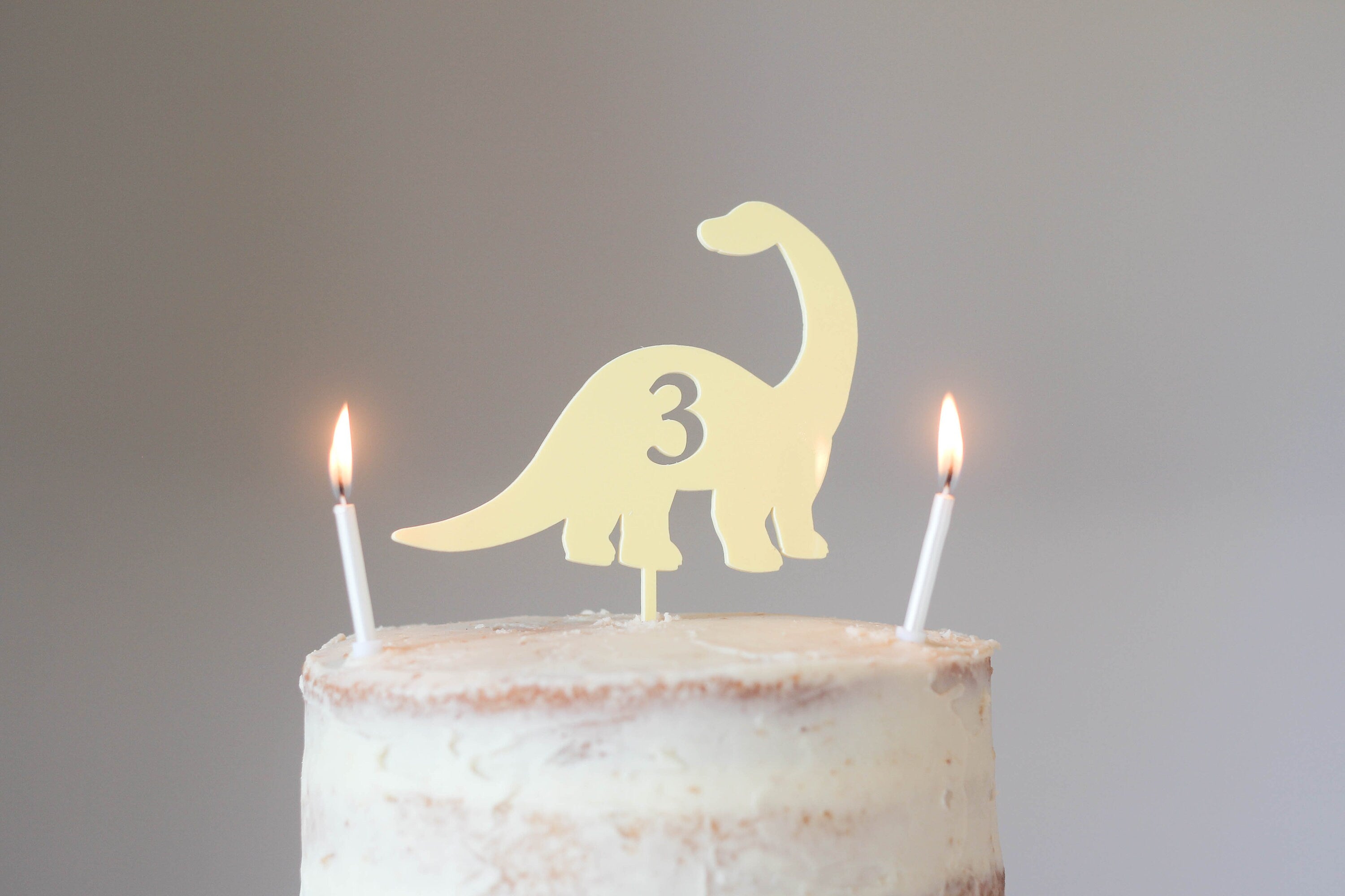 Dinosaur Birthday Cake Topper Brachiosaurus Cake Topper Fira Studio