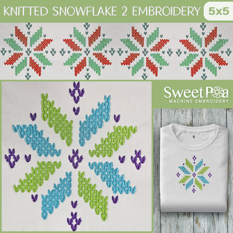 knitted look snowflake 2