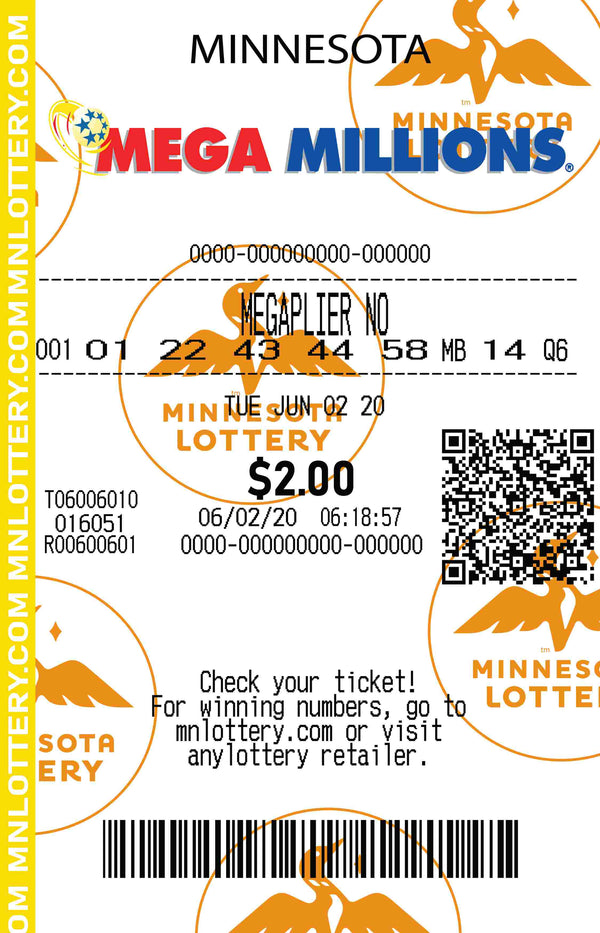 Minnesota Mega Millions Lottery Ticket