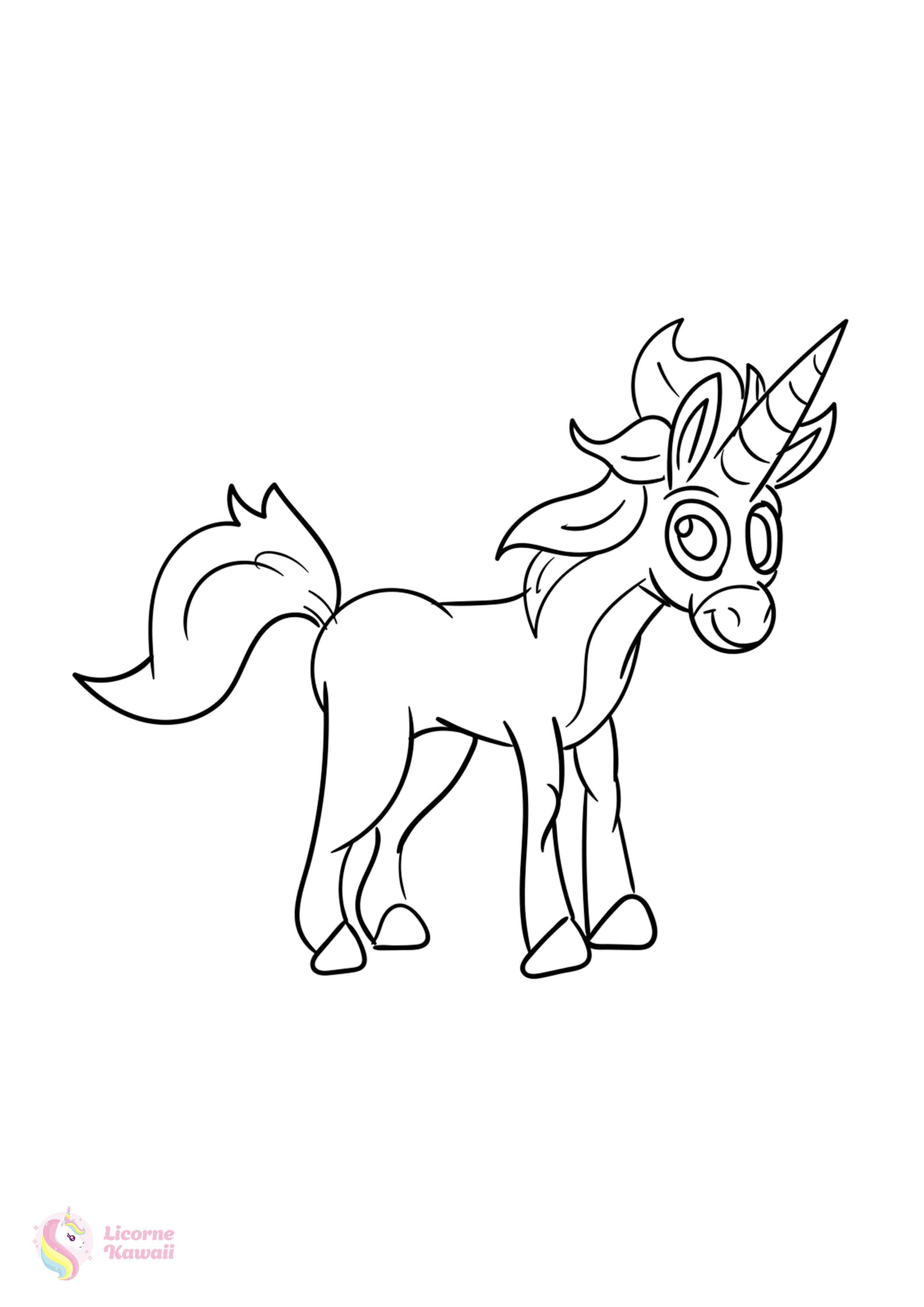 Top 50 Coloriages Licorne A Imprimer Licorne Kawaii