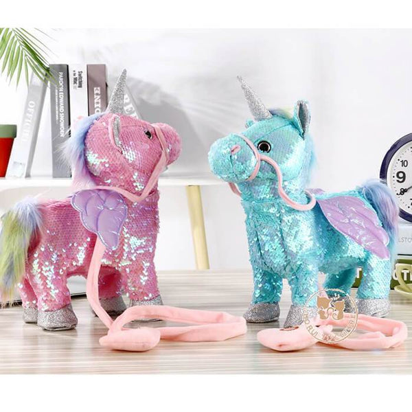 peluche licorne interactive