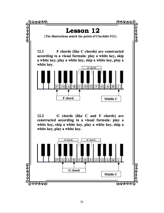 Teach Yourself Piano Sample Page