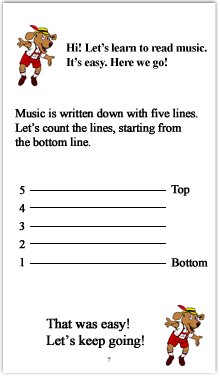 I Can Read Music Sample Page
