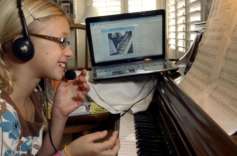Webcam Piano Lessons Are Good For Kids