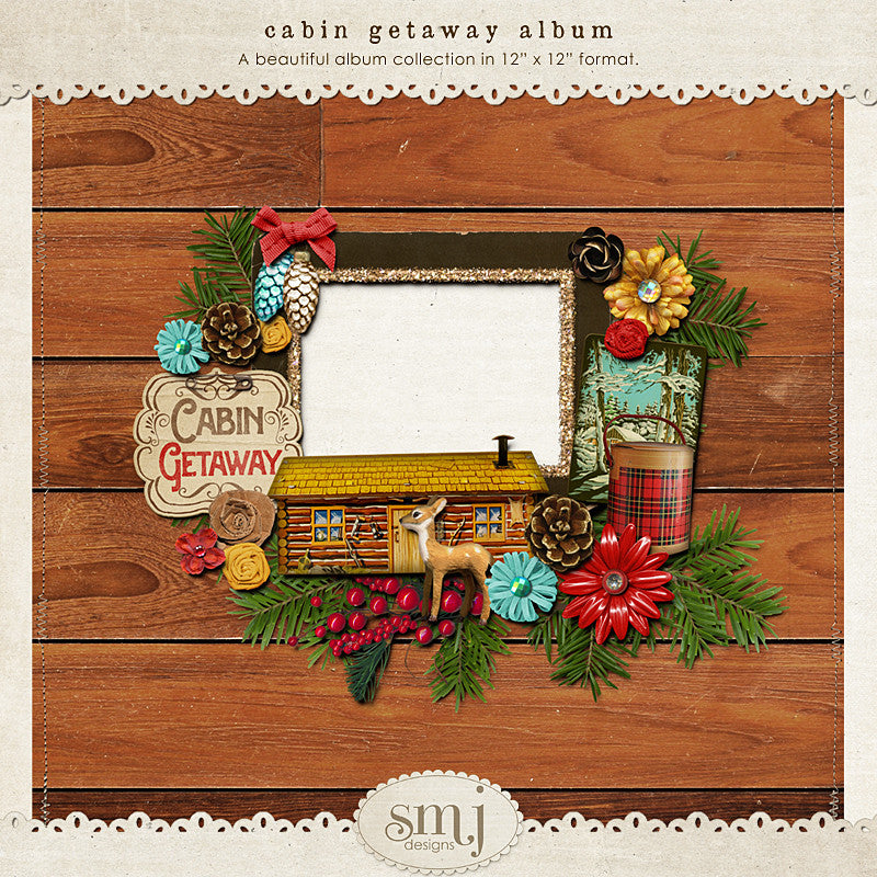 Cabin Getaway Album Shabby Miss Jenn Designs