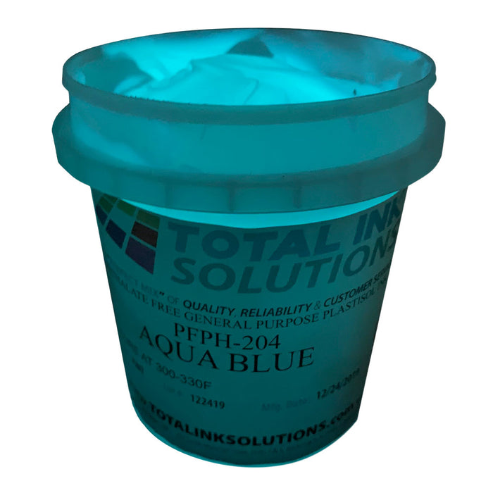 Aqua Blue Glow in the Dark Plastisol Ink   Total Ink  