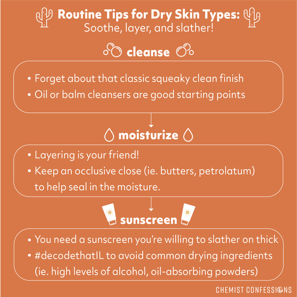 chemist confessions routine tip for dry skin