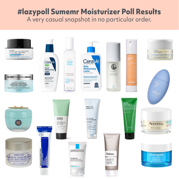 Chemist Confessions Lazy Poll Summer Moisturizers