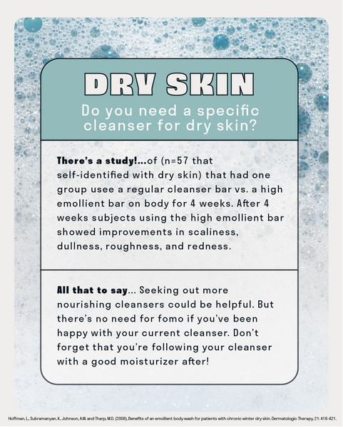 Dry Skin Using Cleansers Snapshot